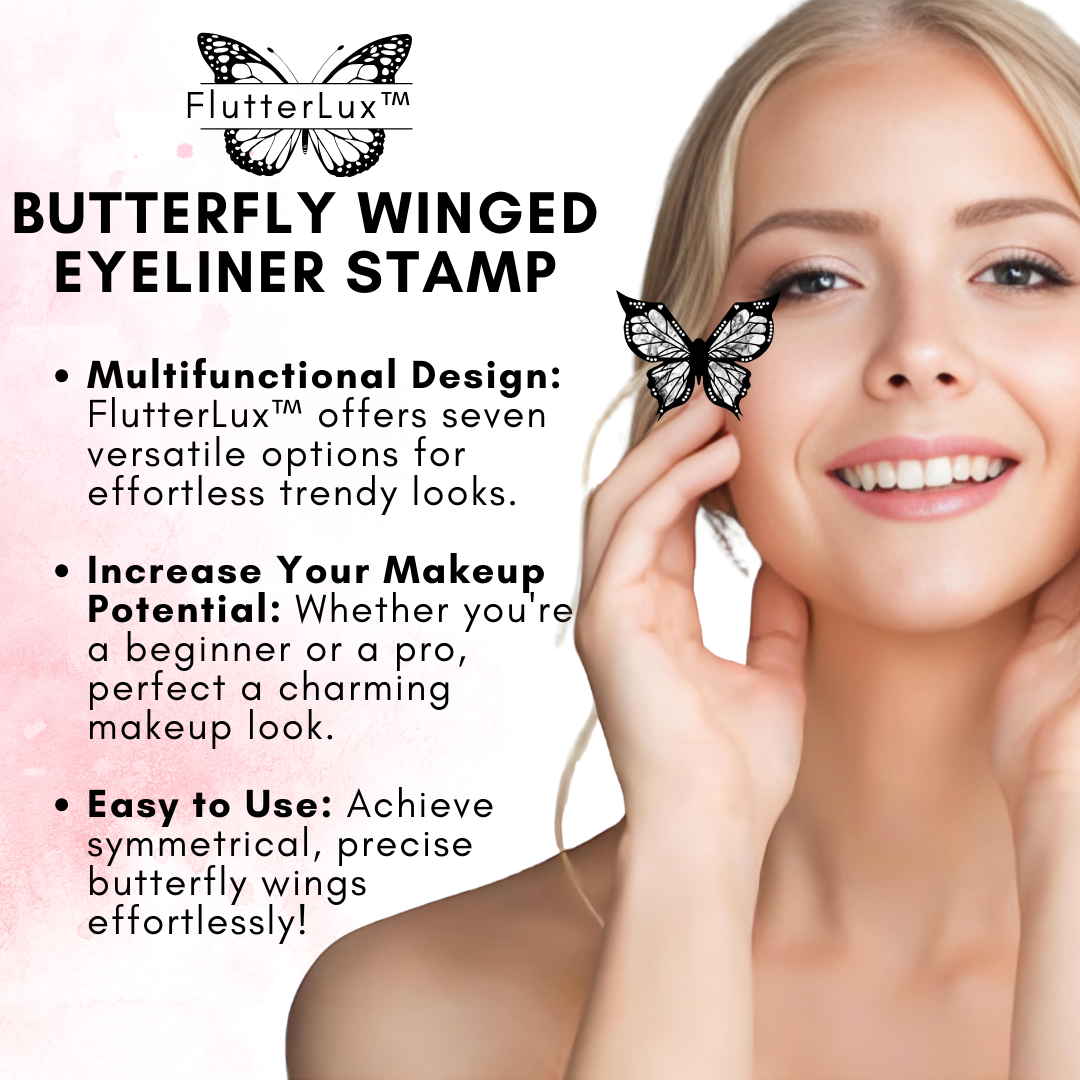 FlutterLux™ Butterfly Winged Eyeliner Stamp - Grab it with 80% discounts today!